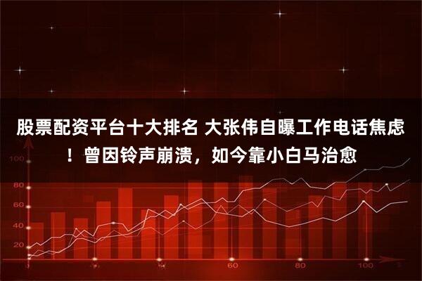 股票配资平台十大排名 大张伟自曝工作电话焦虑！曾因铃声崩溃，如今靠小白马治愈